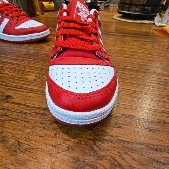 Adidas Top 10 Leather RB Low Trainer Sneakers Athletic Red White Men’s Size 5.5 main image 13